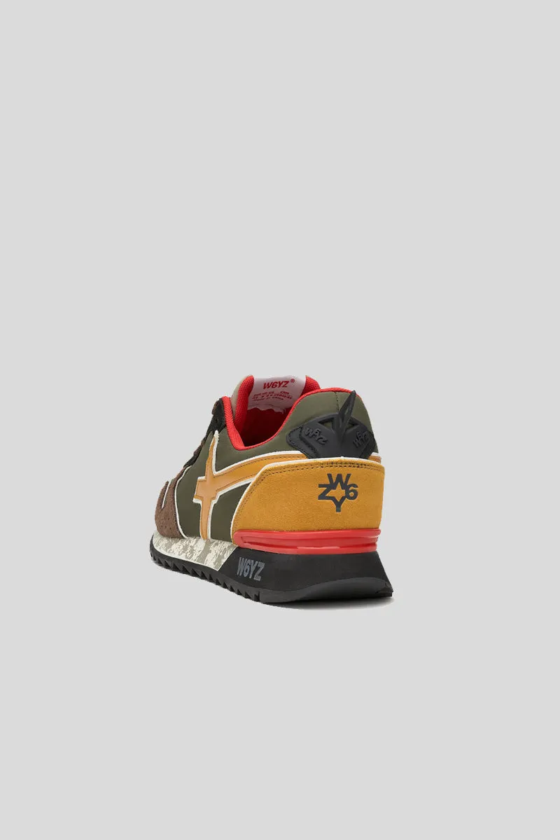 Jet M Suede Nylon Marble Sole - Dark Brown Militare Zucca