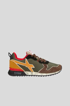 Jet M Suede Nylon Marble Sole - Dark Brown Militare Zucca