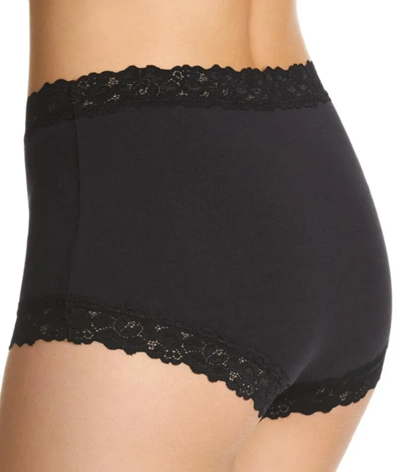 Jockey Parisienne Cotton Full Brief - Black