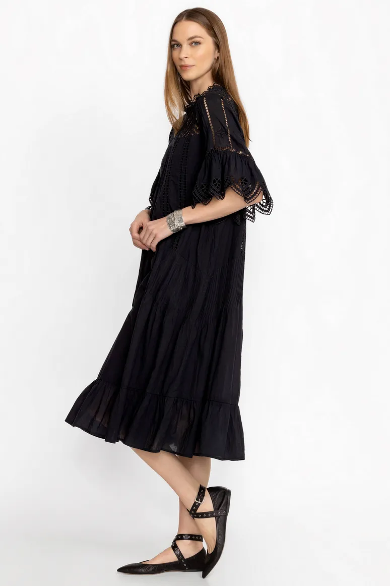 Johnny Was, Karolina Midi Dress | Black
