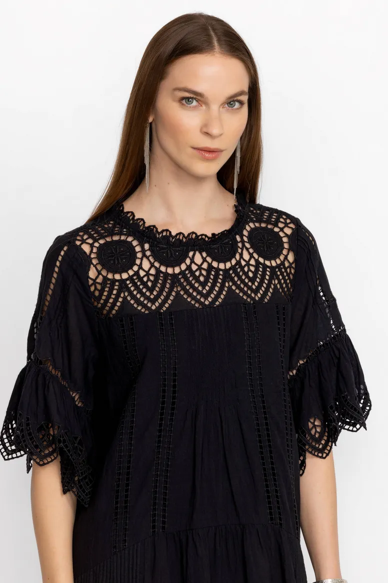 Johnny Was, Karolina Midi Dress | Black