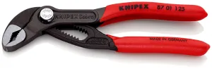 KNIPEX Cobra High Tech Water Pump Pliers 125mm Plastic Coated Handles Non Slip 87 01 125 SB