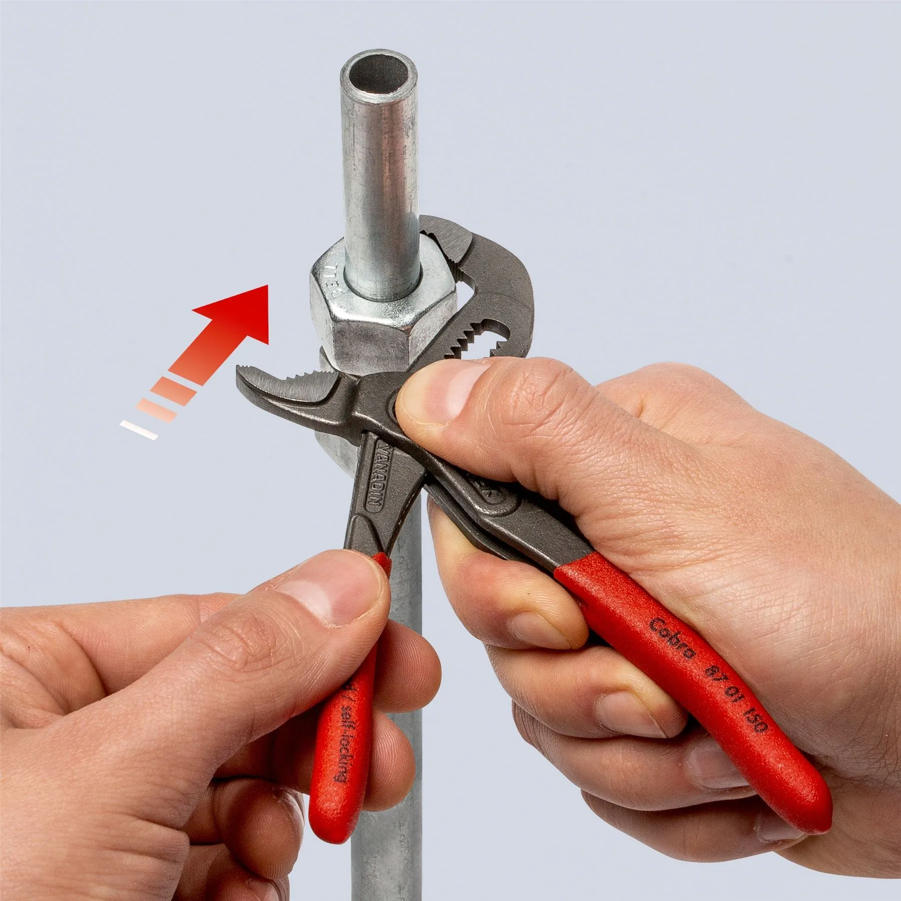KNIPEX Cobra High Tech Water Pump Pliers 150mm Plastic Coated Handles Non Slip 87 01 150 SB