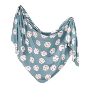 Knit Swaddle Blanket- Slugger