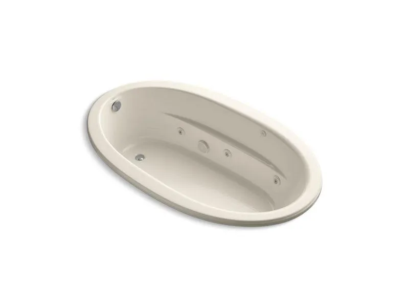 KOHLER K-1164-S1CB-0 Sunward 72" x 42" drop-in whirlpool with custom pump location