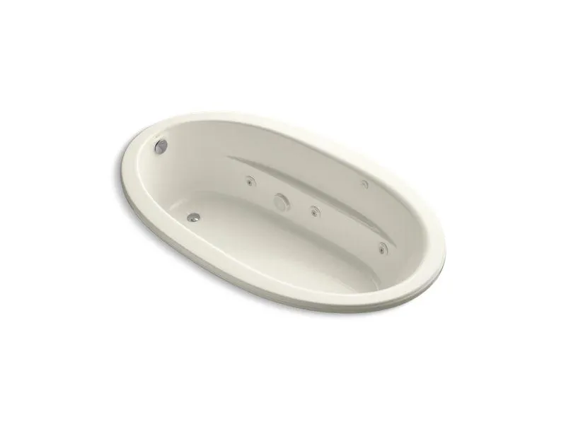 KOHLER K-1164-S1CB-0 Sunward 72" x 42" drop-in whirlpool with custom pump location