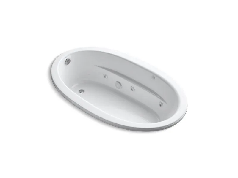 KOHLER K-1164-S1CB-0 Sunward 72" x 42" drop-in whirlpool with custom pump location