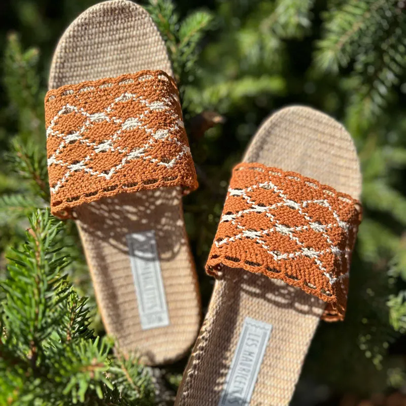 LES MAURICETTES Ariane Sandals in Tan
