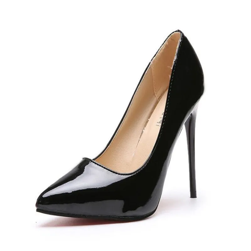 LuxePoint Patent Stiletto Pumps