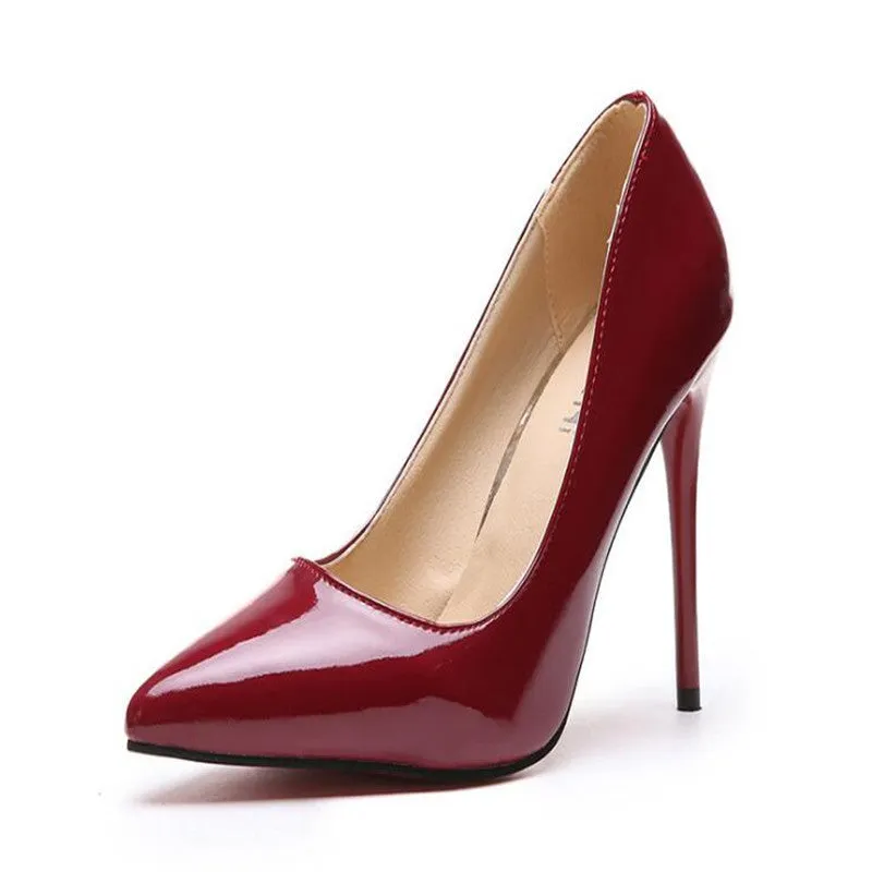 LuxePoint Patent Stiletto Pumps