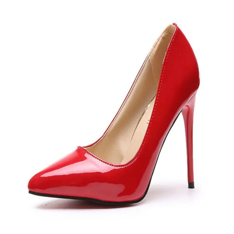 LuxePoint Patent Stiletto Pumps