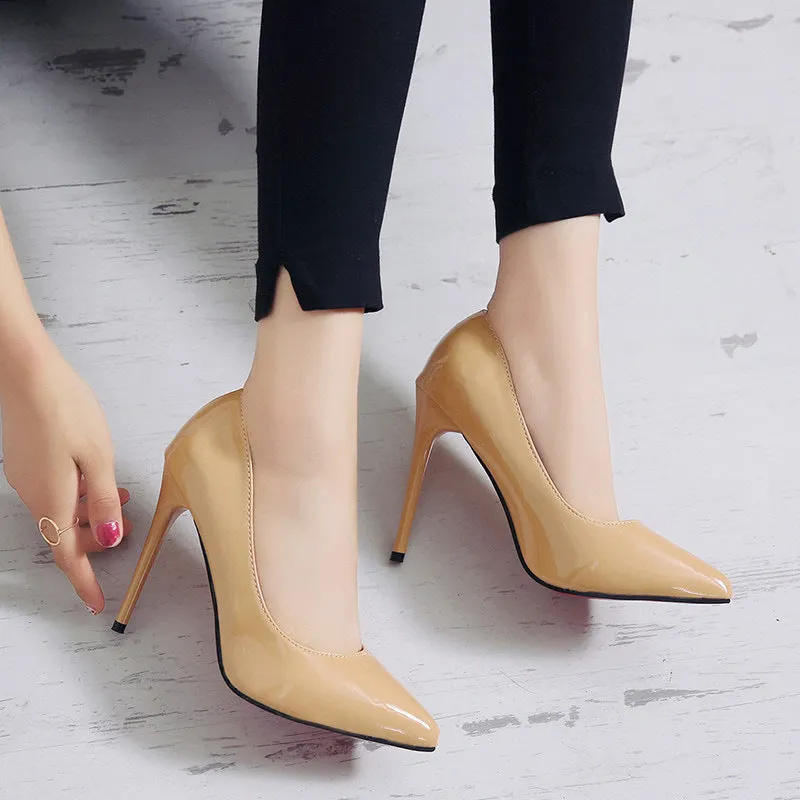 LuxePoint Patent Stiletto Pumps