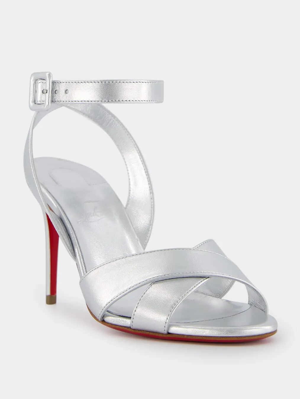 Mariza 85mm Metallic Leather Sandals