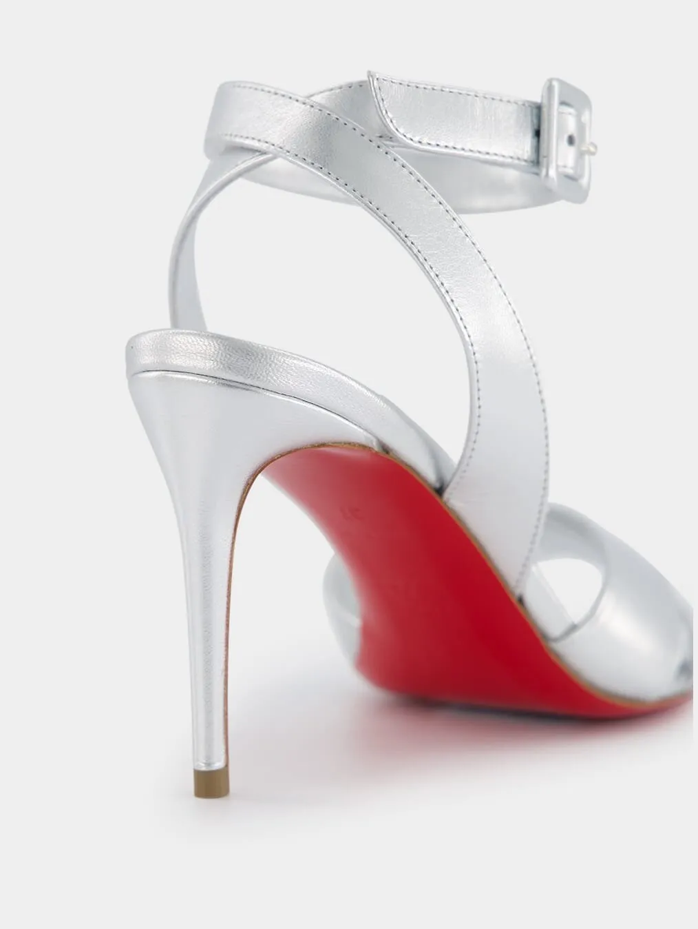 Mariza 85mm Metallic Leather Sandals
