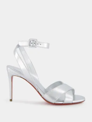 Mariza 85mm Metallic Leather Sandals