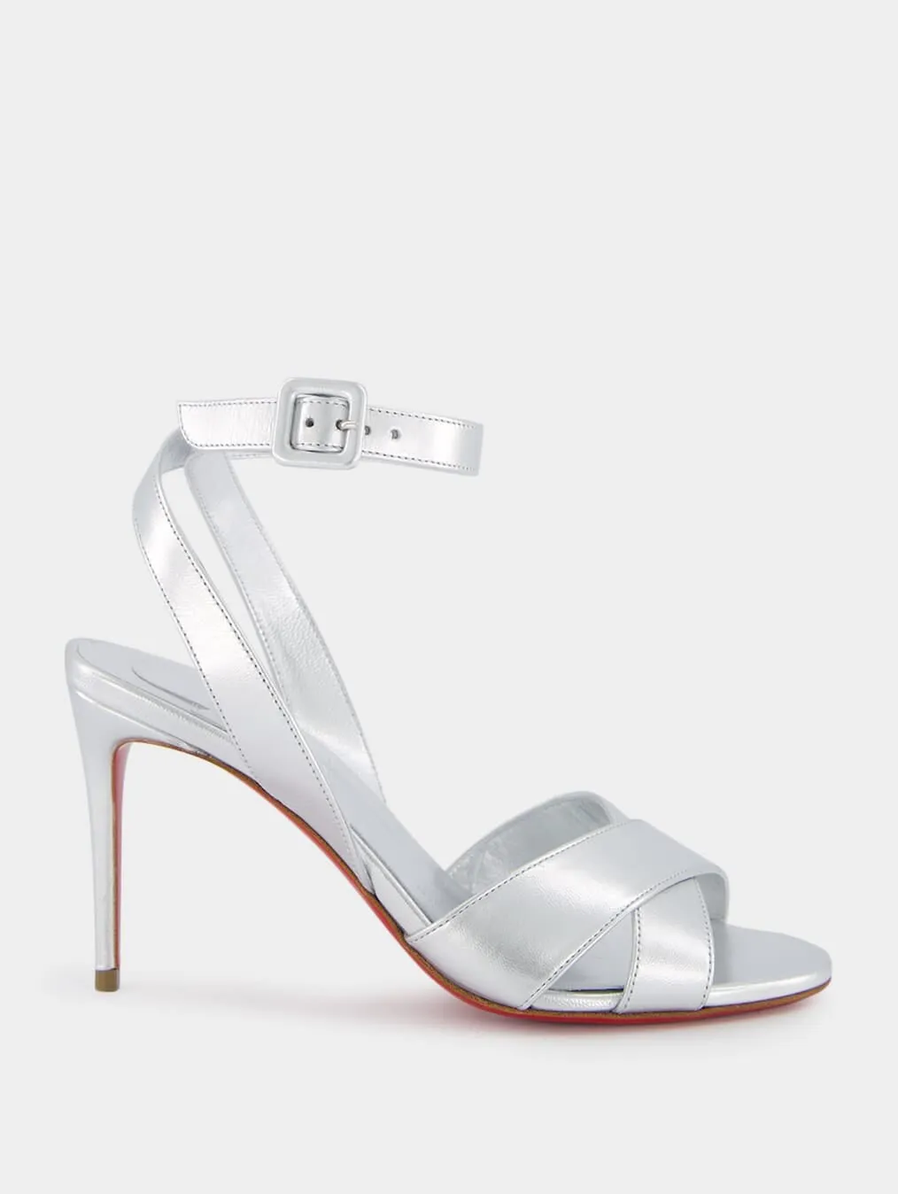Mariza 85mm Metallic Leather Sandals