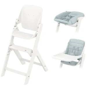 MAXI COSI Nesta Complete Bundle Kit high chair with newborn, baby & toddler kit - White