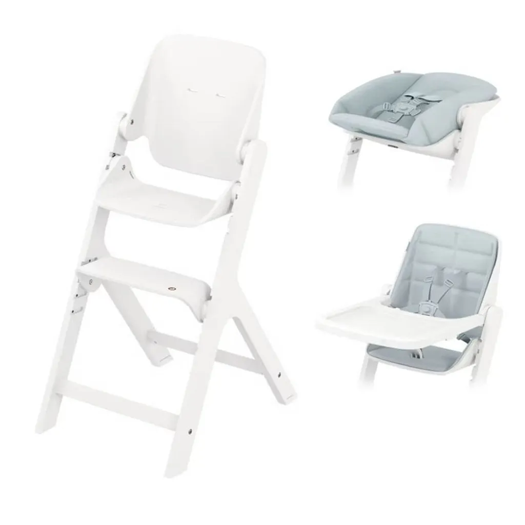 MAXI COSI Nesta Complete Bundle Kit high chair with newborn, baby & toddler kit - White