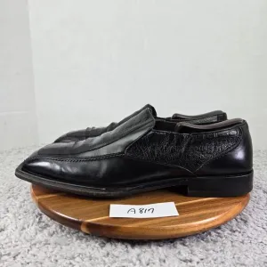 Mezlan Vitoria Black Ostrich Leg Exotic Slip On Square Toe Loafer Mens 13 48673
