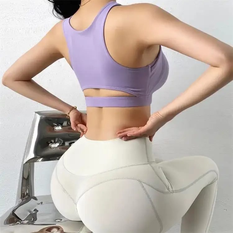 Molly Cutout High Neck Open Back Sports Bra