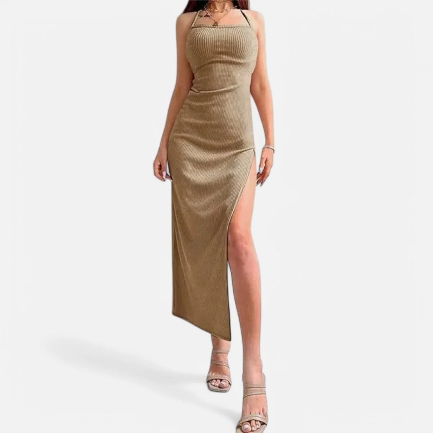 Monacogents | Women's Long Sleeveless Bodycon Dress