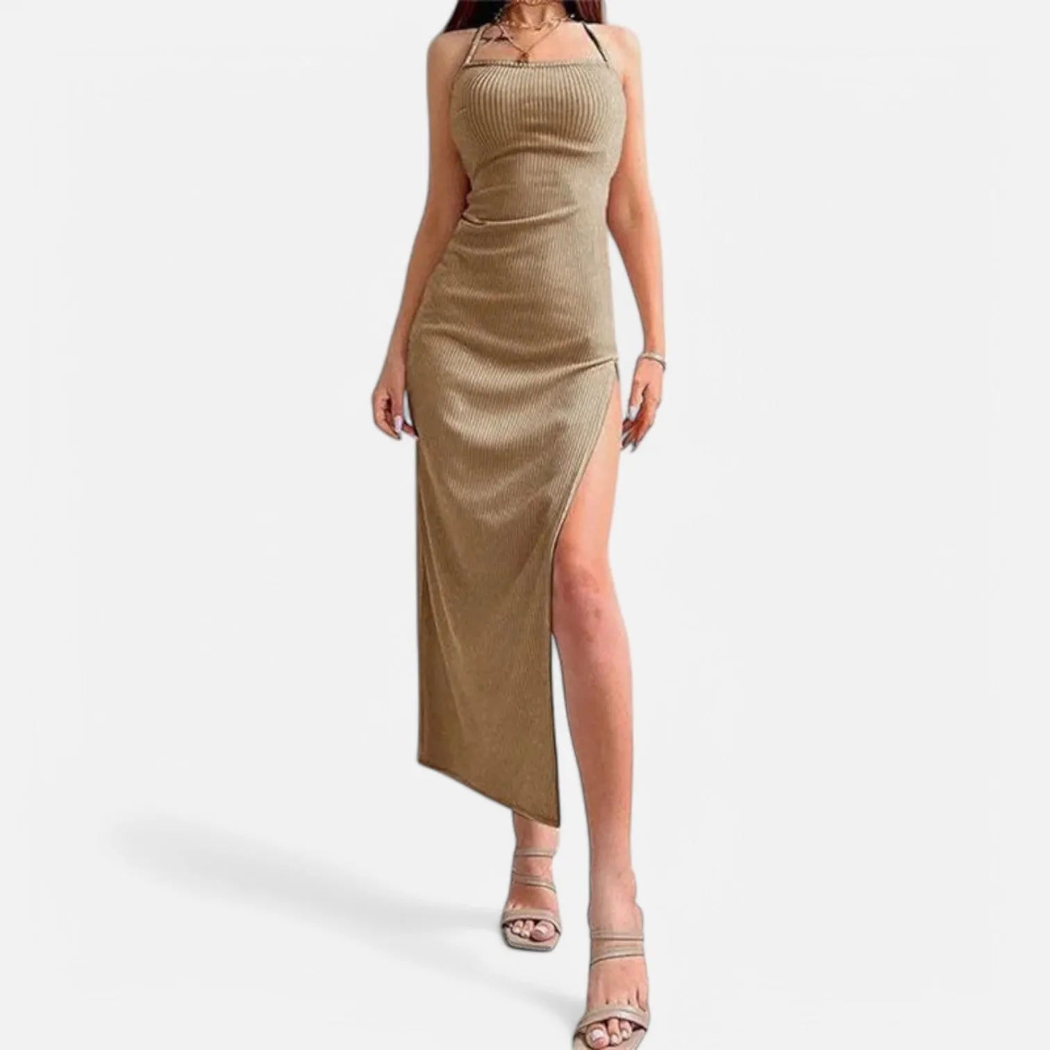Monacogents | Women's Long Sleeveless Bodycon Dress