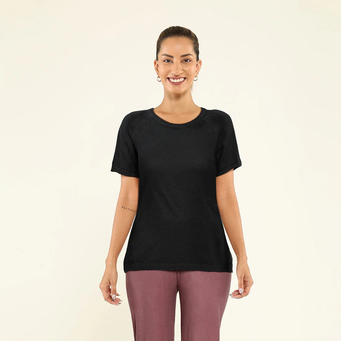 Move All Day Pointelle Top