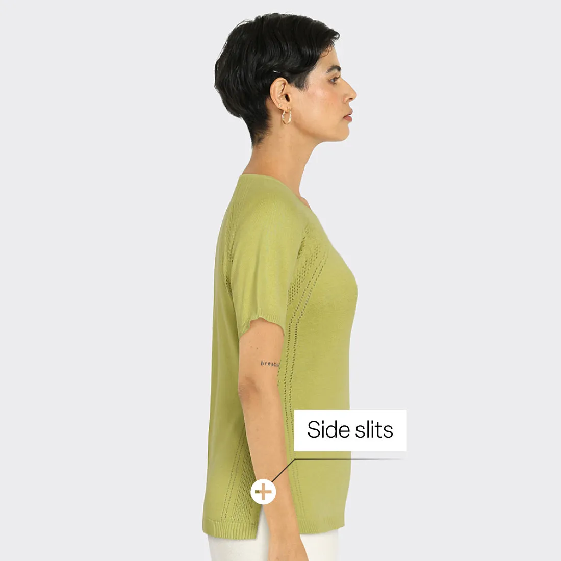 Move All Day Pointelle Top