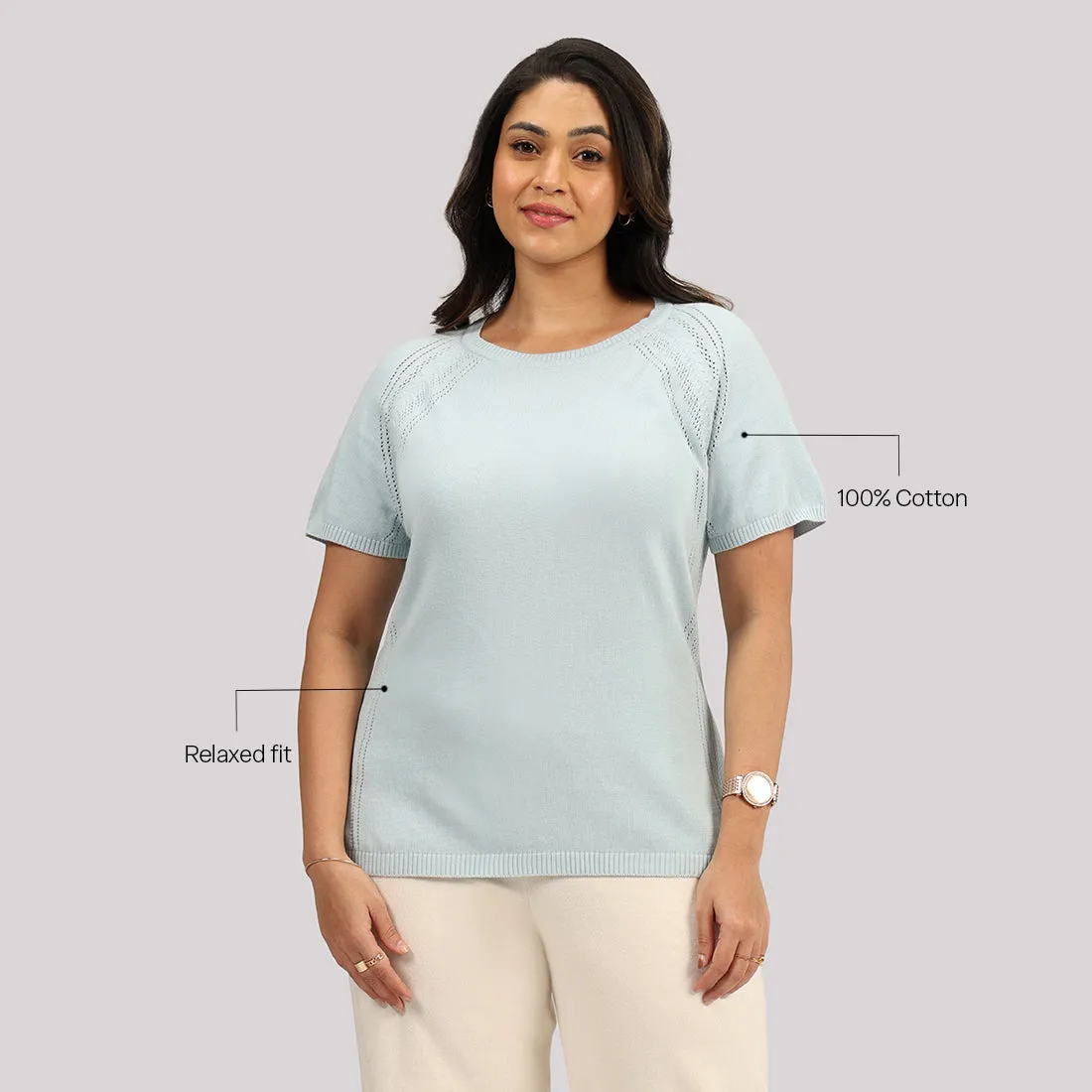 Move All Day Pointelle Top