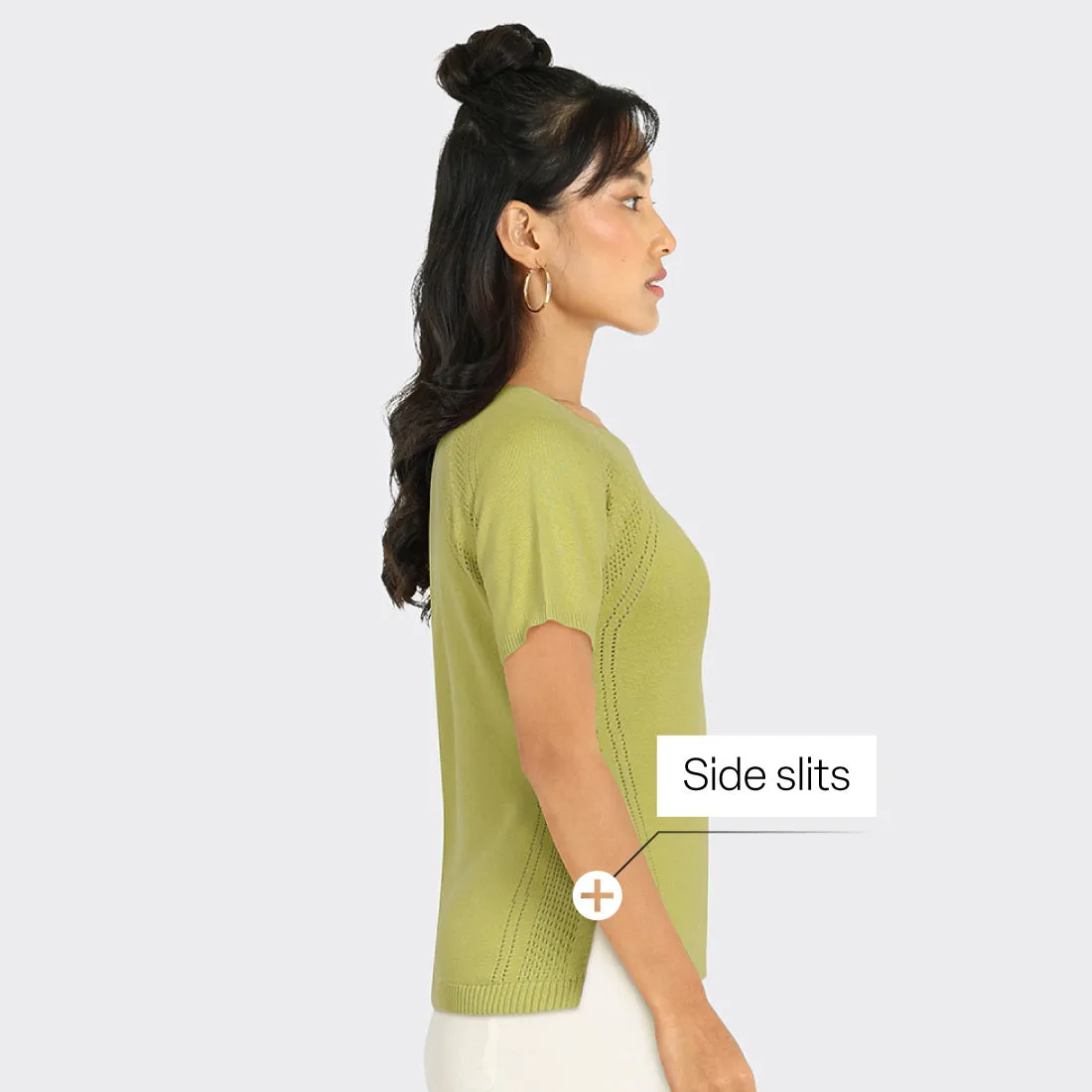 Move All Day Pointelle Top