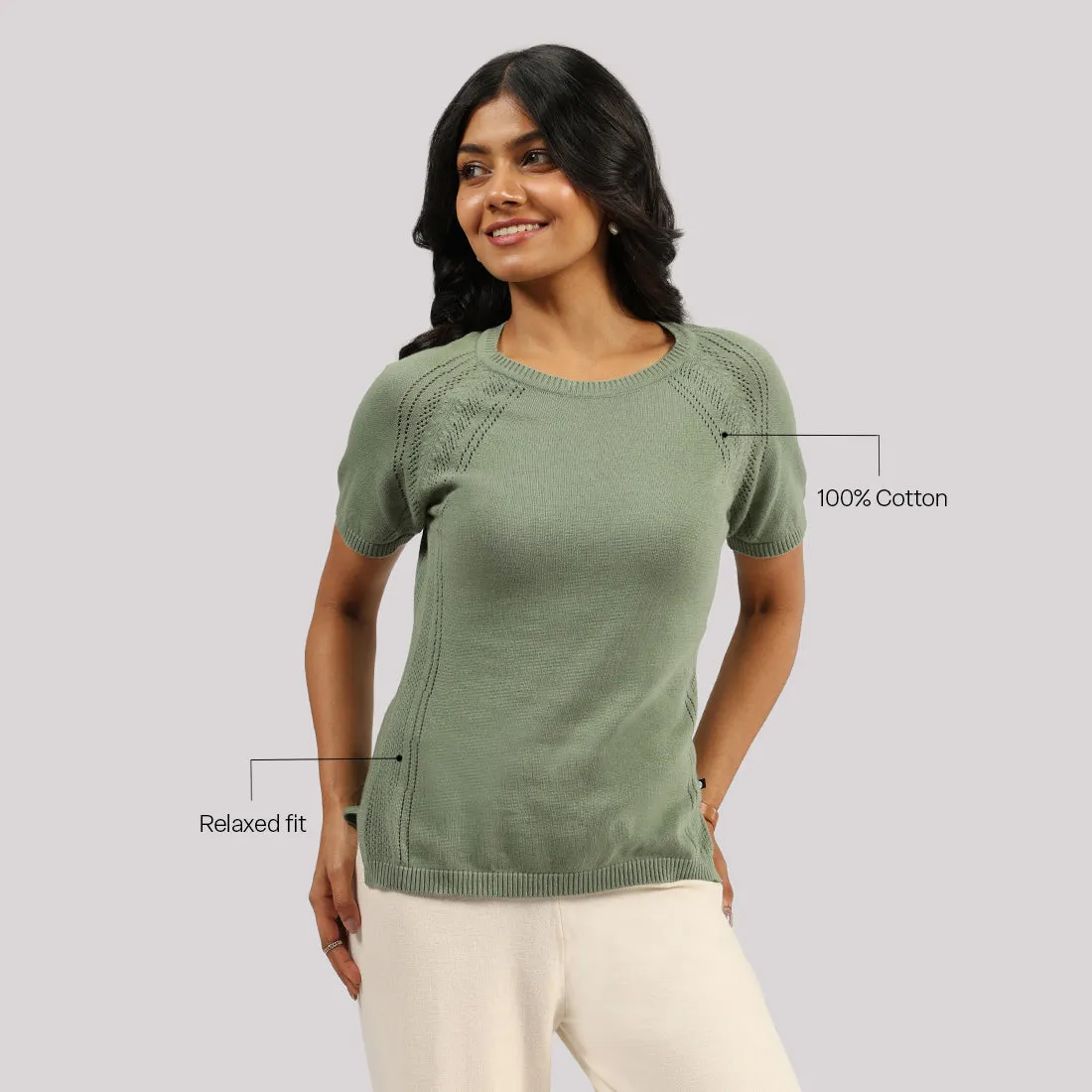 Move All Day Pointelle Top