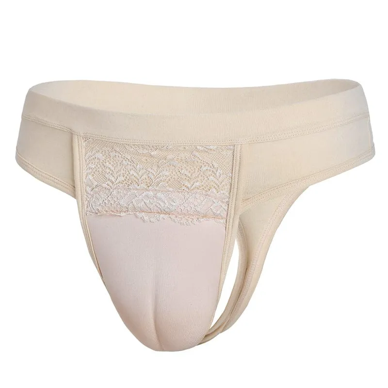 MRIMIN MTF Hiding Gaff Panty Shaper Transvestite Brief for Crossdressing Transgender Trans Women Underwear