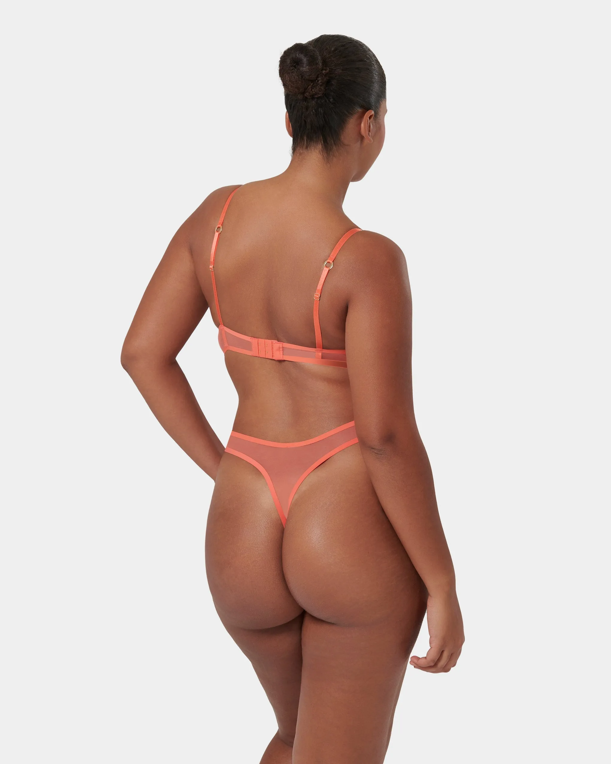 Naomi High-waist Thong Hot Coral