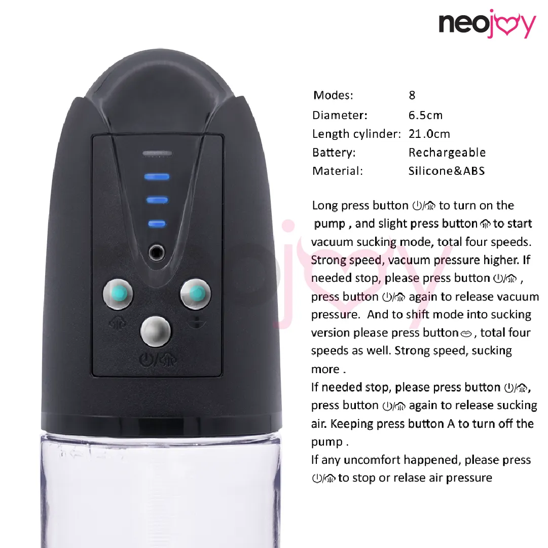 Neojoy Electric Male Penis Pump With Flesh Sleeve