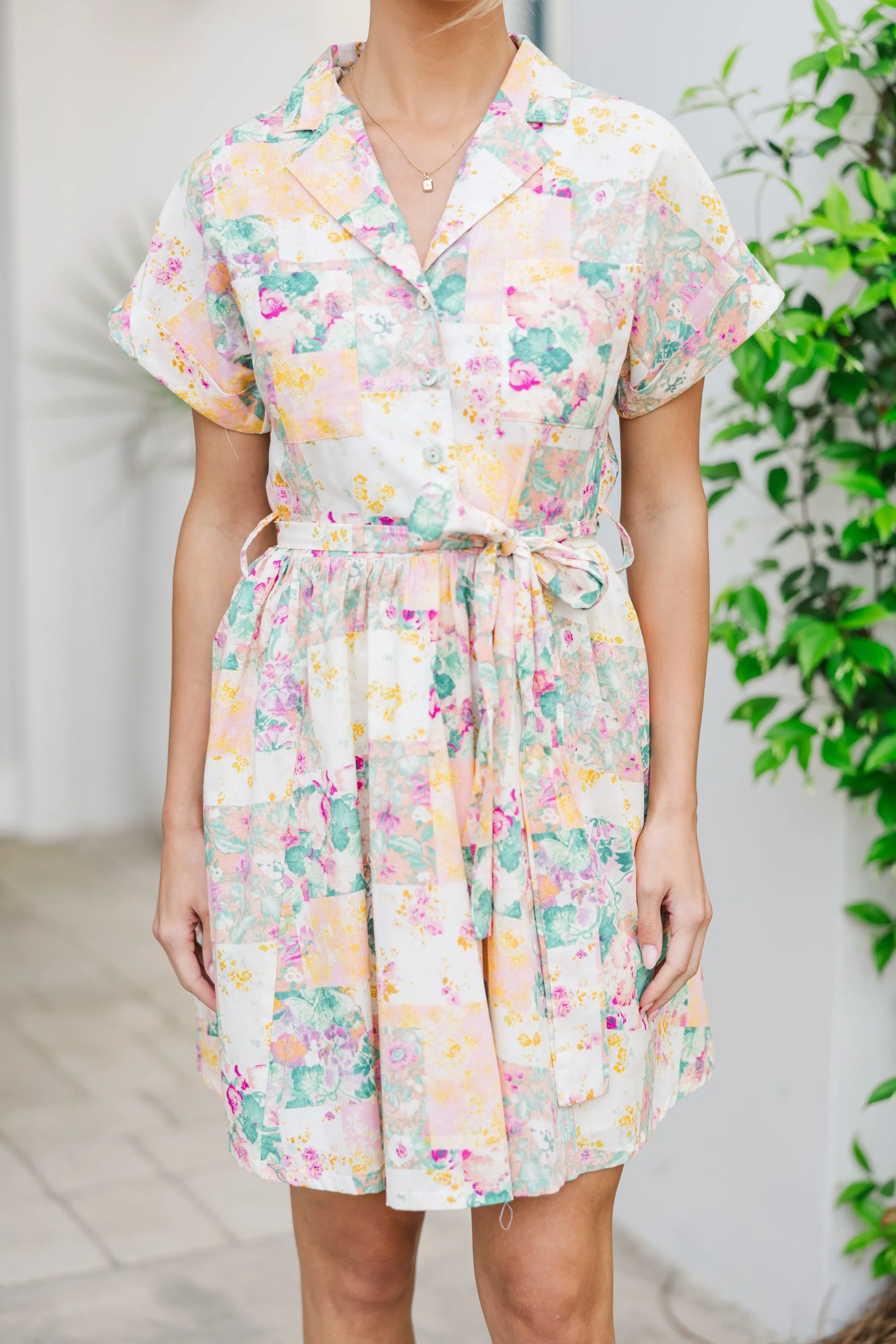 New Plans Pink Floral Dress