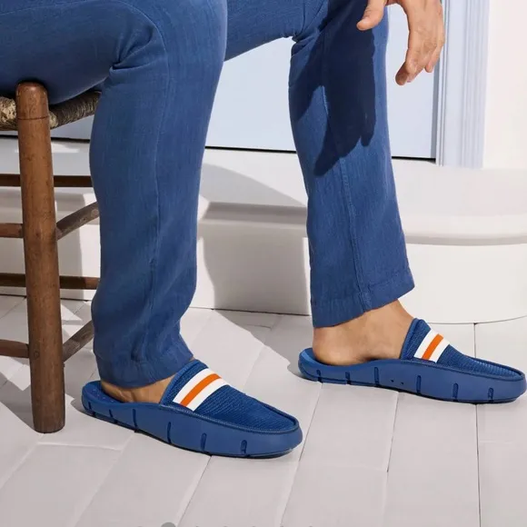New Swims Men's Slide Loafer Navy Blue - Size 10