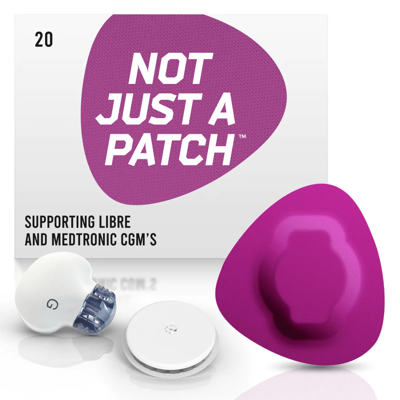 NJaP CGM Patches Freestyle Libre   Medtronic Guardian 20pk