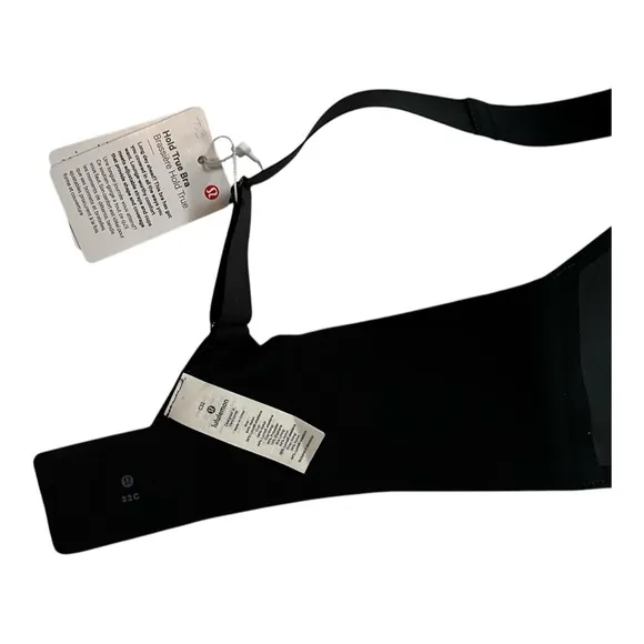NWT Lululemon Hold True Bra Black 32C