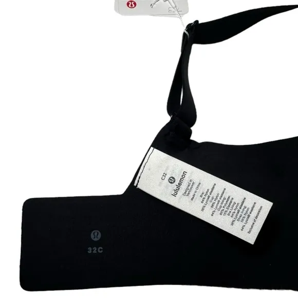 NWT Lululemon Hold True Bra Black 32C