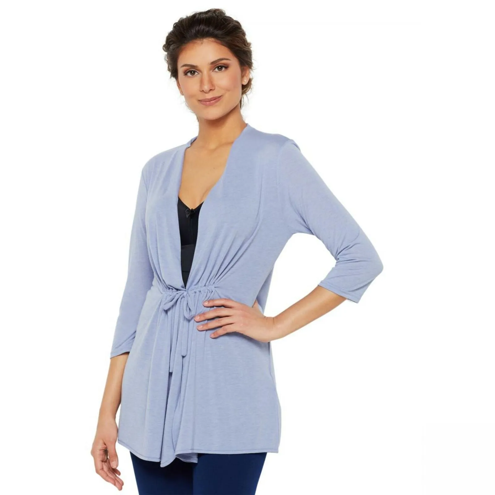 NWT Rhonda Shear Womens Tie-Front Wrap. 699669 Large