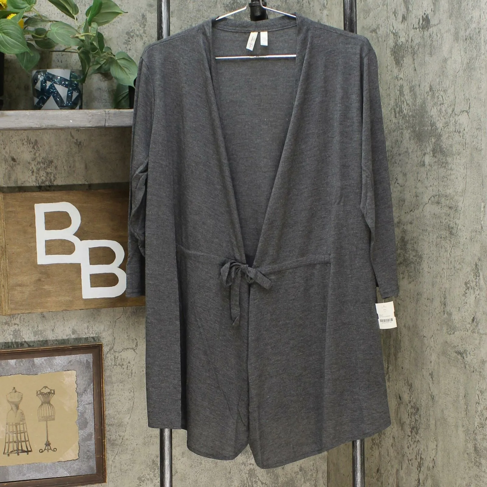 NWT Rhonda Shear Womens Tie-Front Wrap. 699669 Large