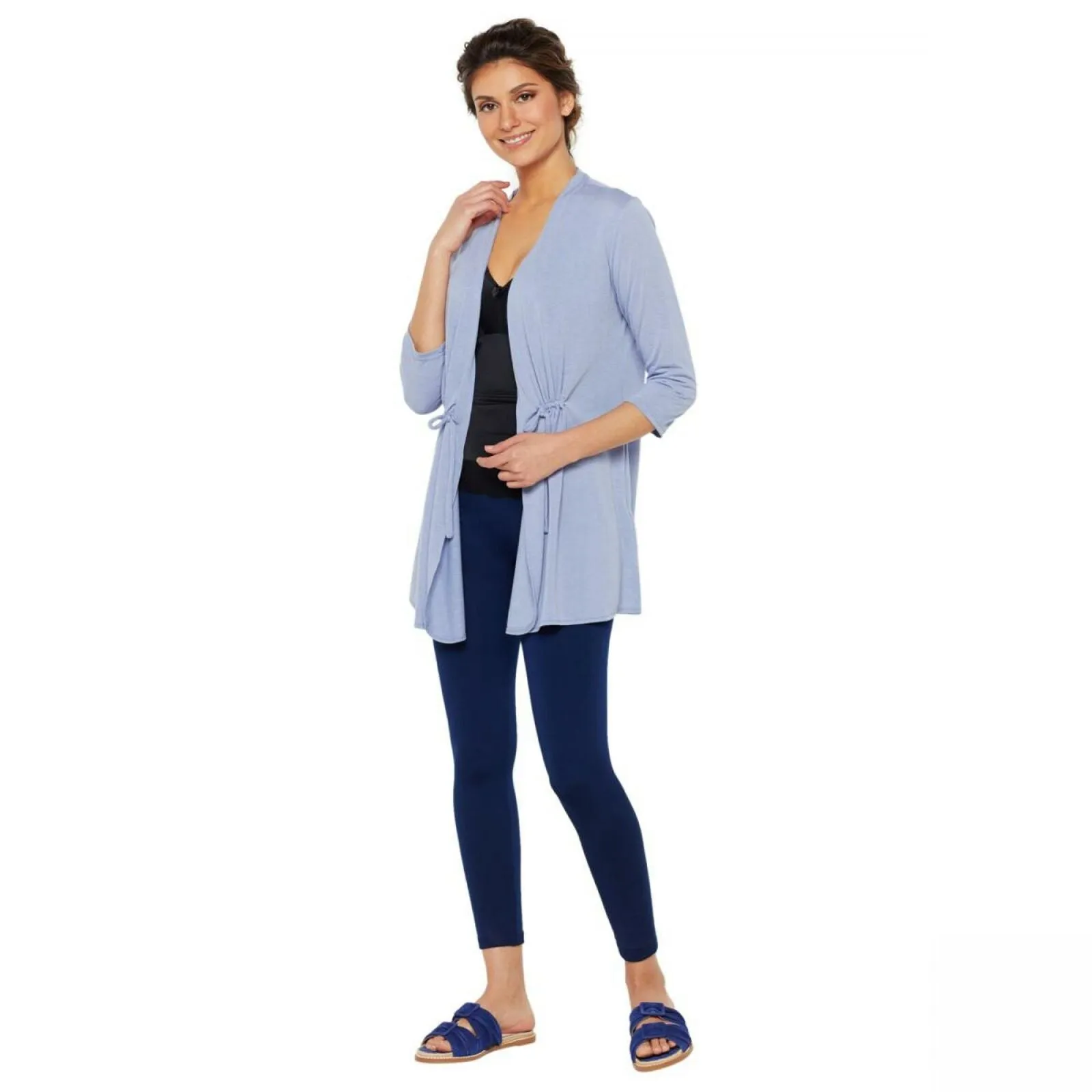 NWT Rhonda Shear Womens Tie-Front Wrap. 699669 Large