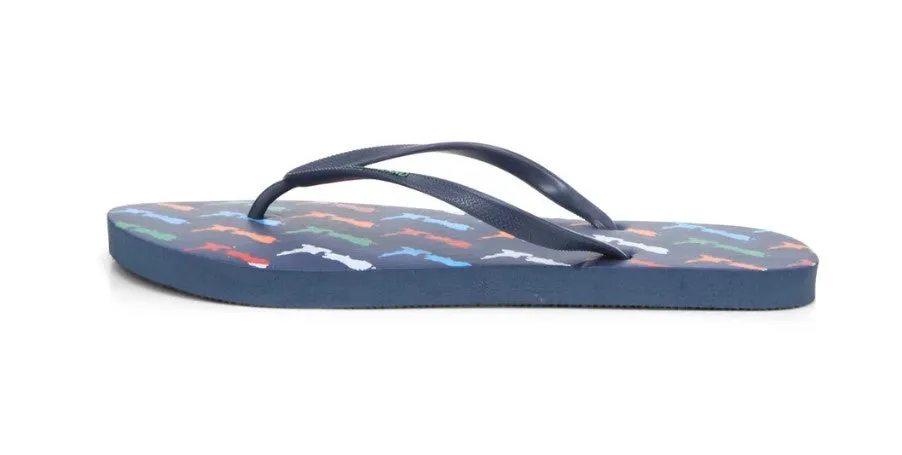 NZ Map Jandals