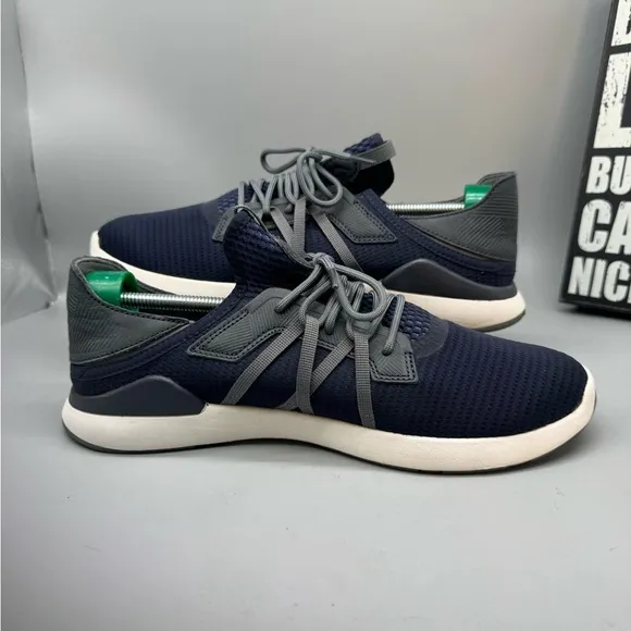 Olukai Z7740 Men's Trench Blue /Charcoal Mio Li Sneaker Shoe Size US 9.5