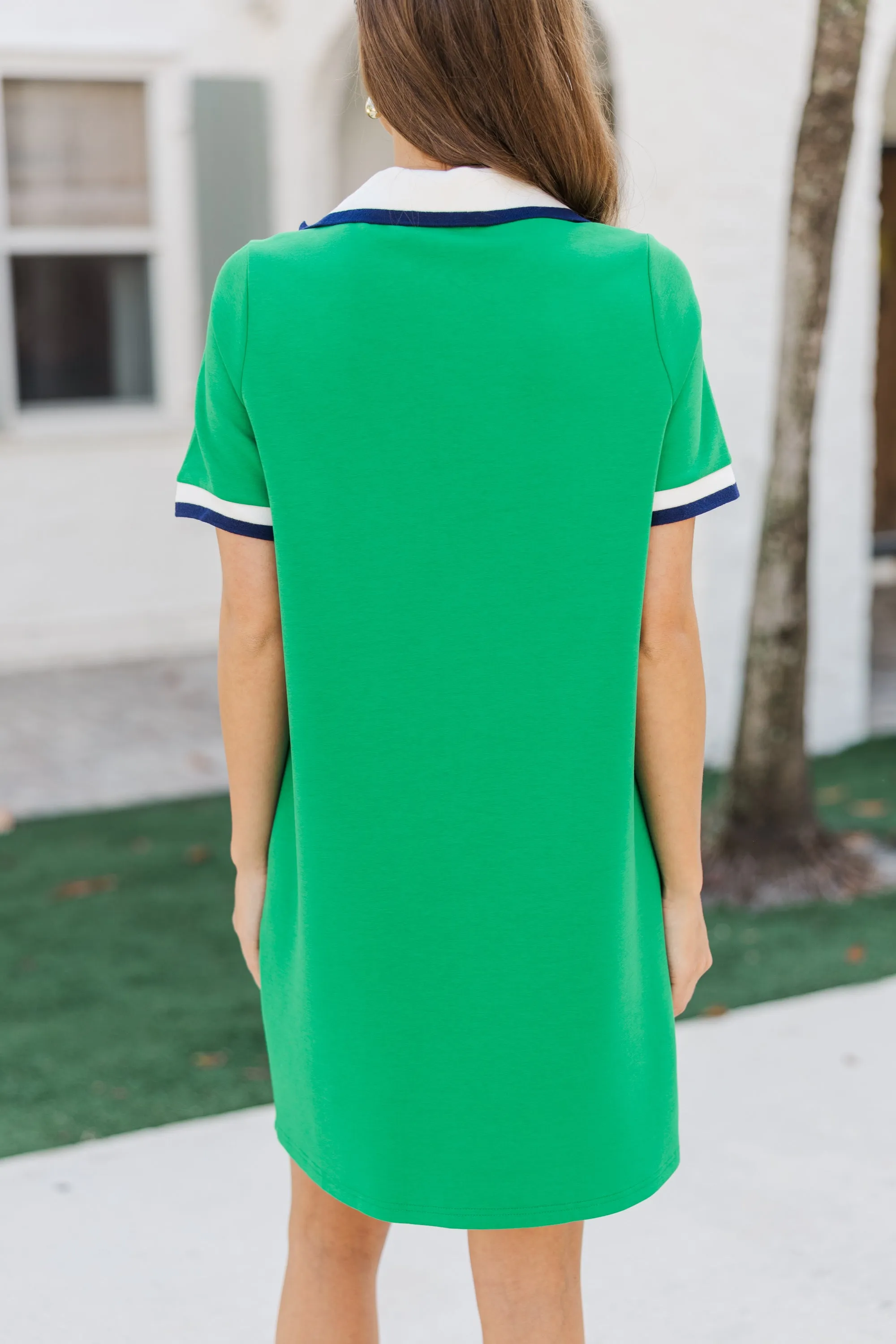 On File Green T-shirt Dress