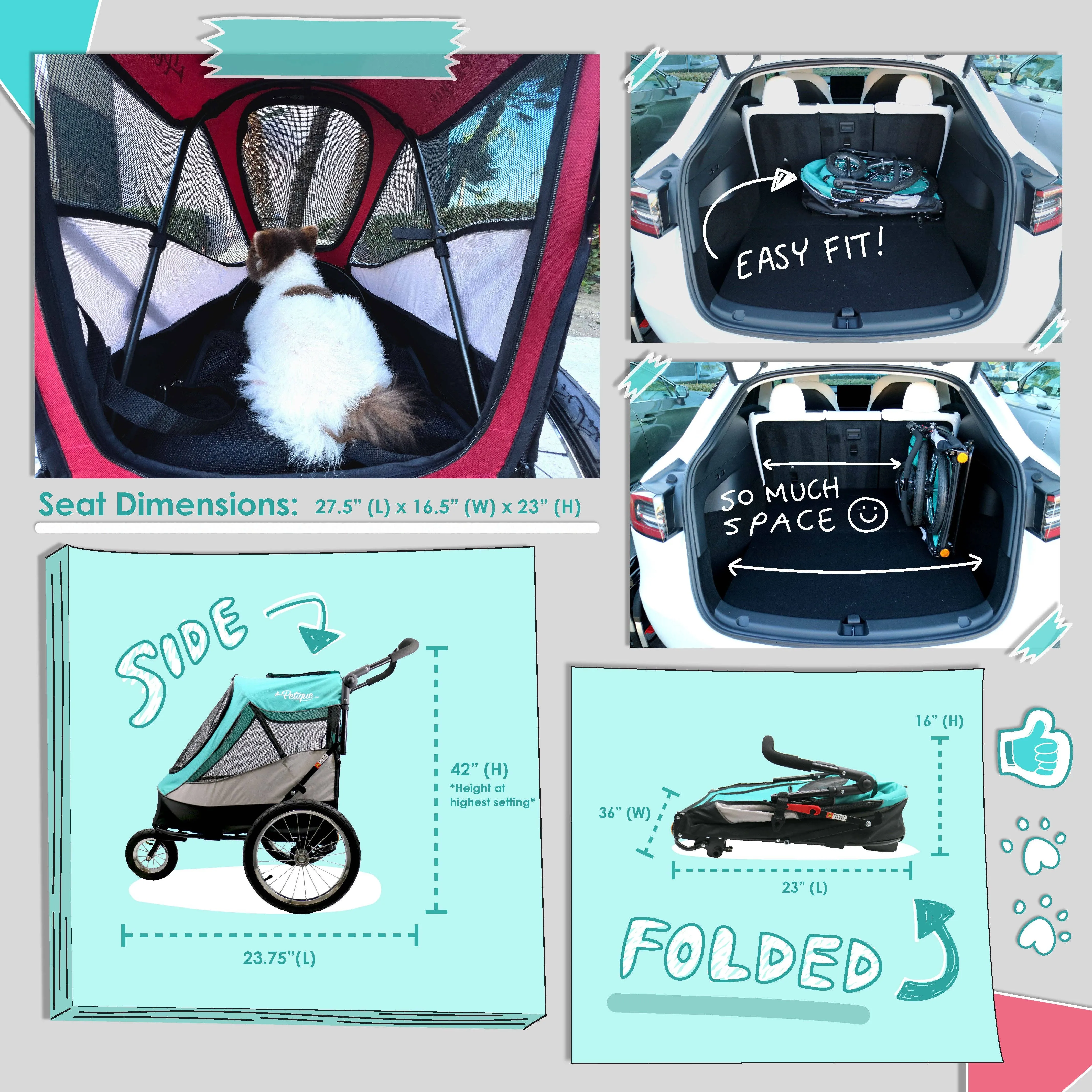 Petique, Inc - Trailblazer Pet Jogger