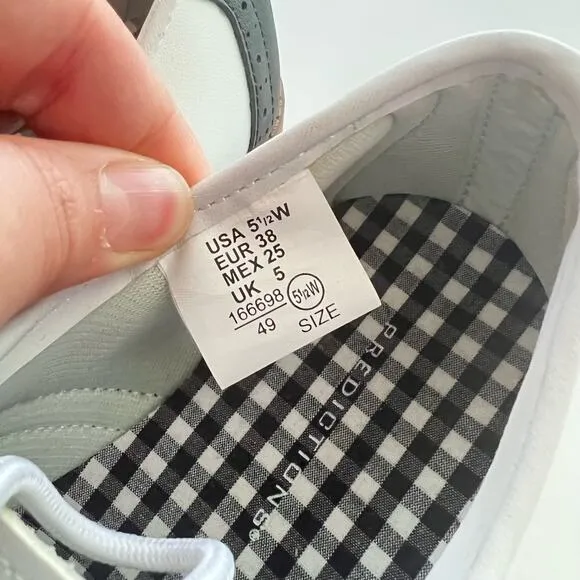 Predictions Black &amp; White Oxford Loafer Kids Laced  WIDE