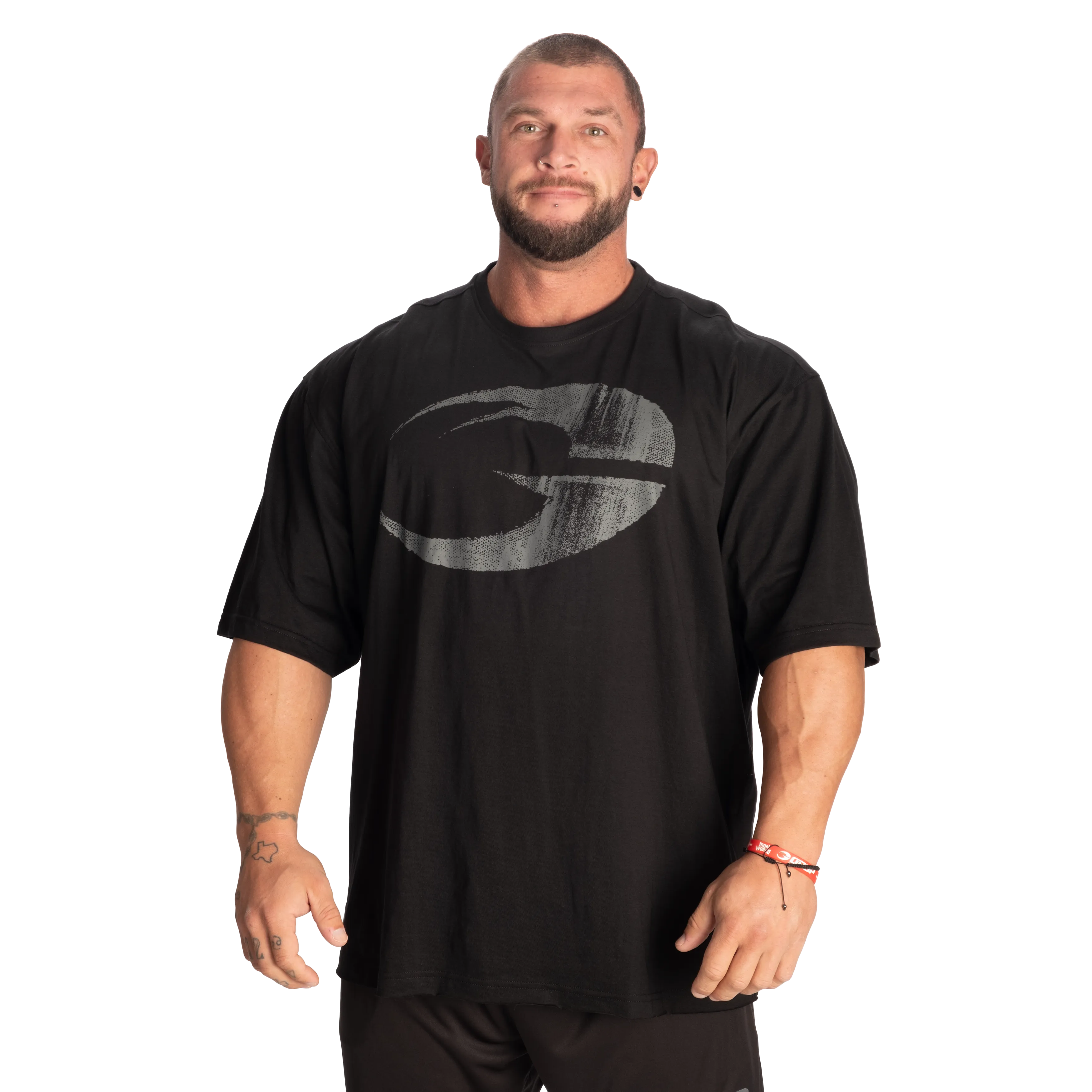 Pump Cover Iron Tee, Black/Grey