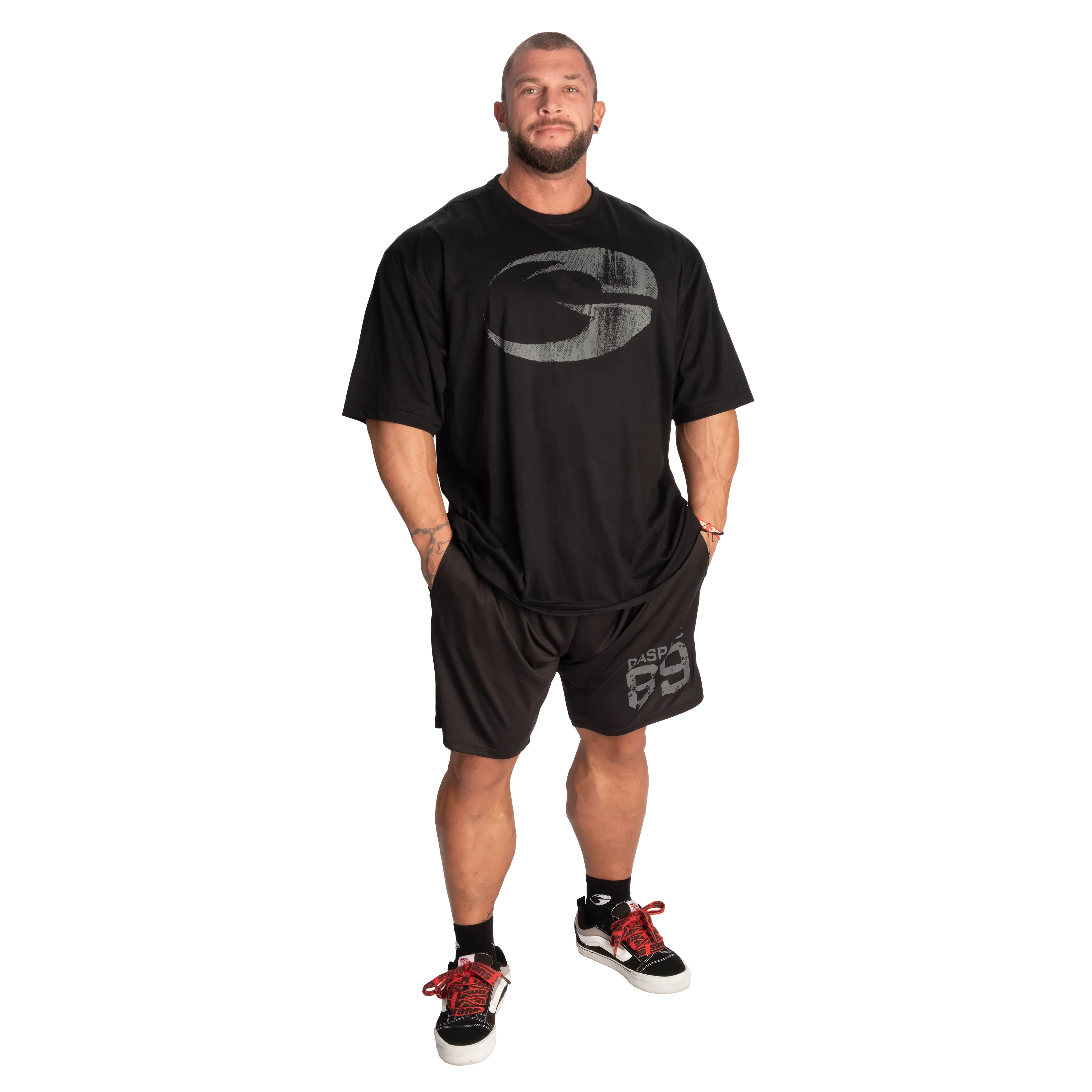 Pump Cover Iron Tee, Black/Grey
