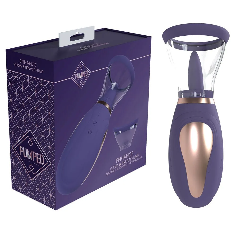 Pumped Enhance Auto Vulva & Breast Pump - Purple